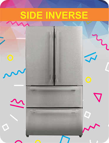 geladeira side inverse electrolux
